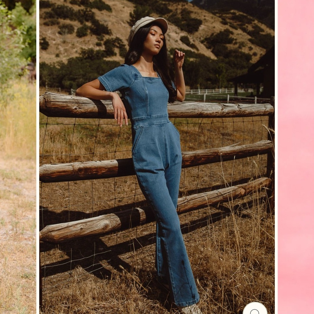 IvyCityCo Ryan Denim Jumpsuit size M